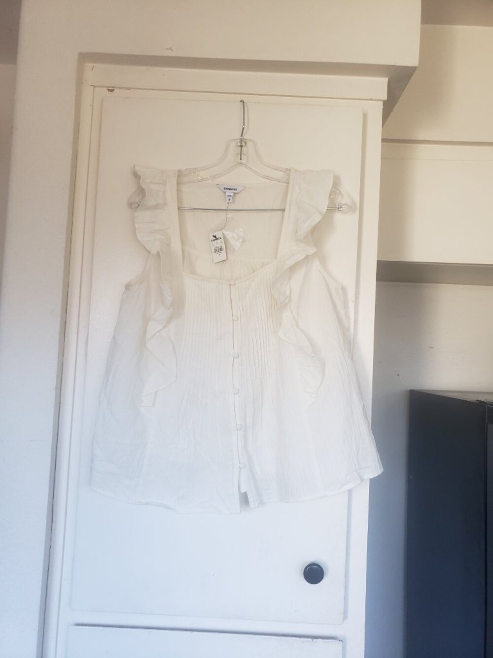 Express Beige Smock Top Size Medium